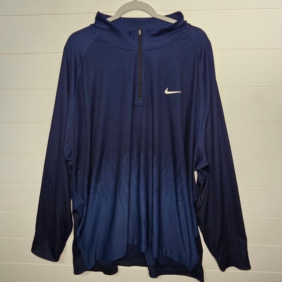 Nike Dri-FIT ADV Men's Jacket 4XL Navy Blue Performance Activewear - Picture 1 of 8